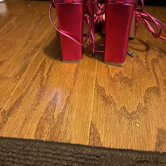 Reitoye Women's👱🏽‍♀️Open Toe Platform Chunky Party High Heel Sandals👡Sz 9 - Picture 4 of 12